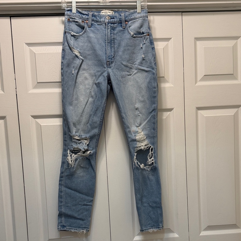 Abercrombie & Fitch Light Blue High Rise Women Jeans